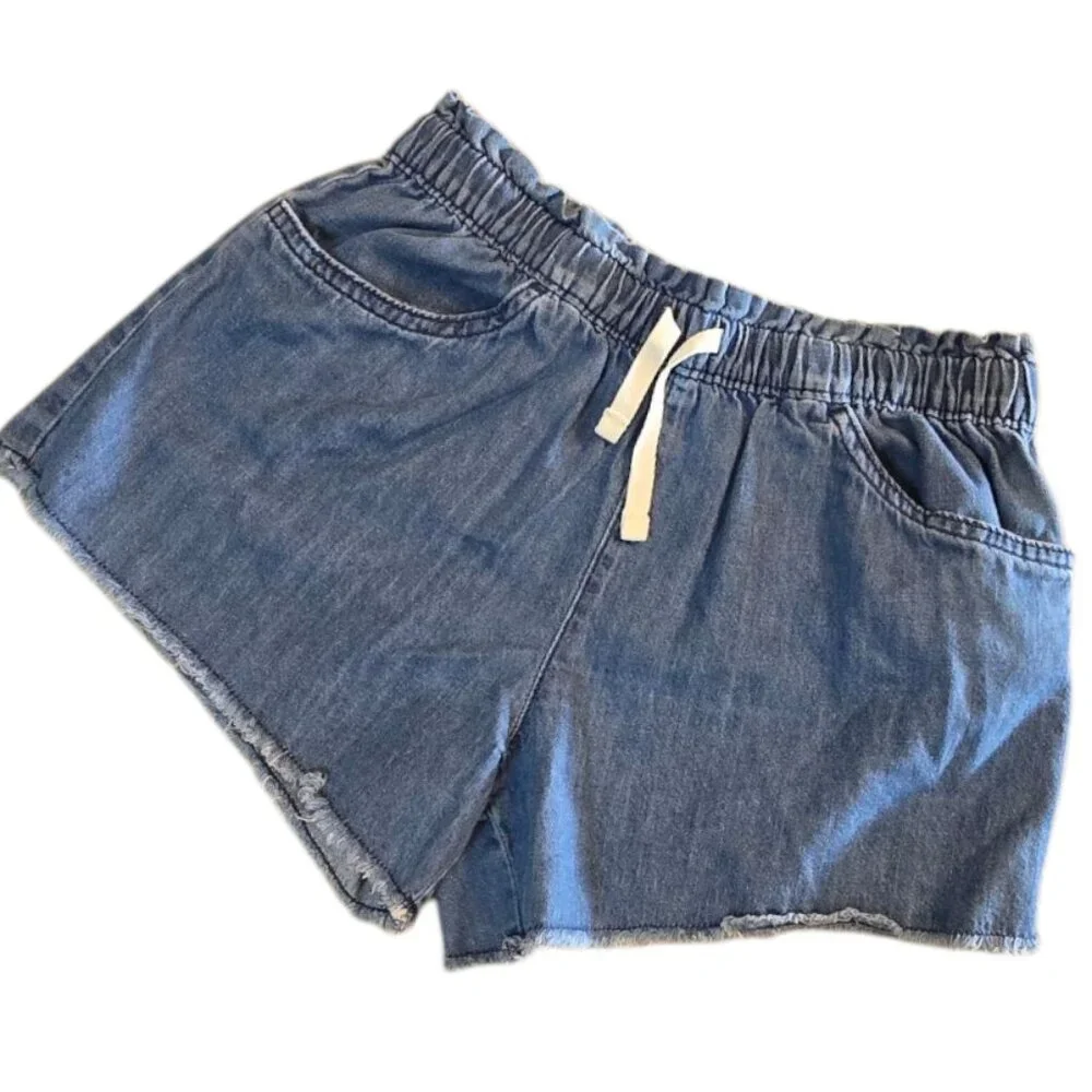 2 Pair Girl's OSHKOSH B'GOSH Denim Shorts sz 12